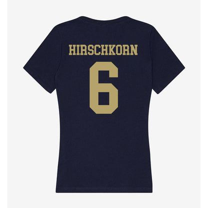 UC Davis - NCAA Baseball : Houston Hirschkorn - Women's V-Neck T-Shirt-1