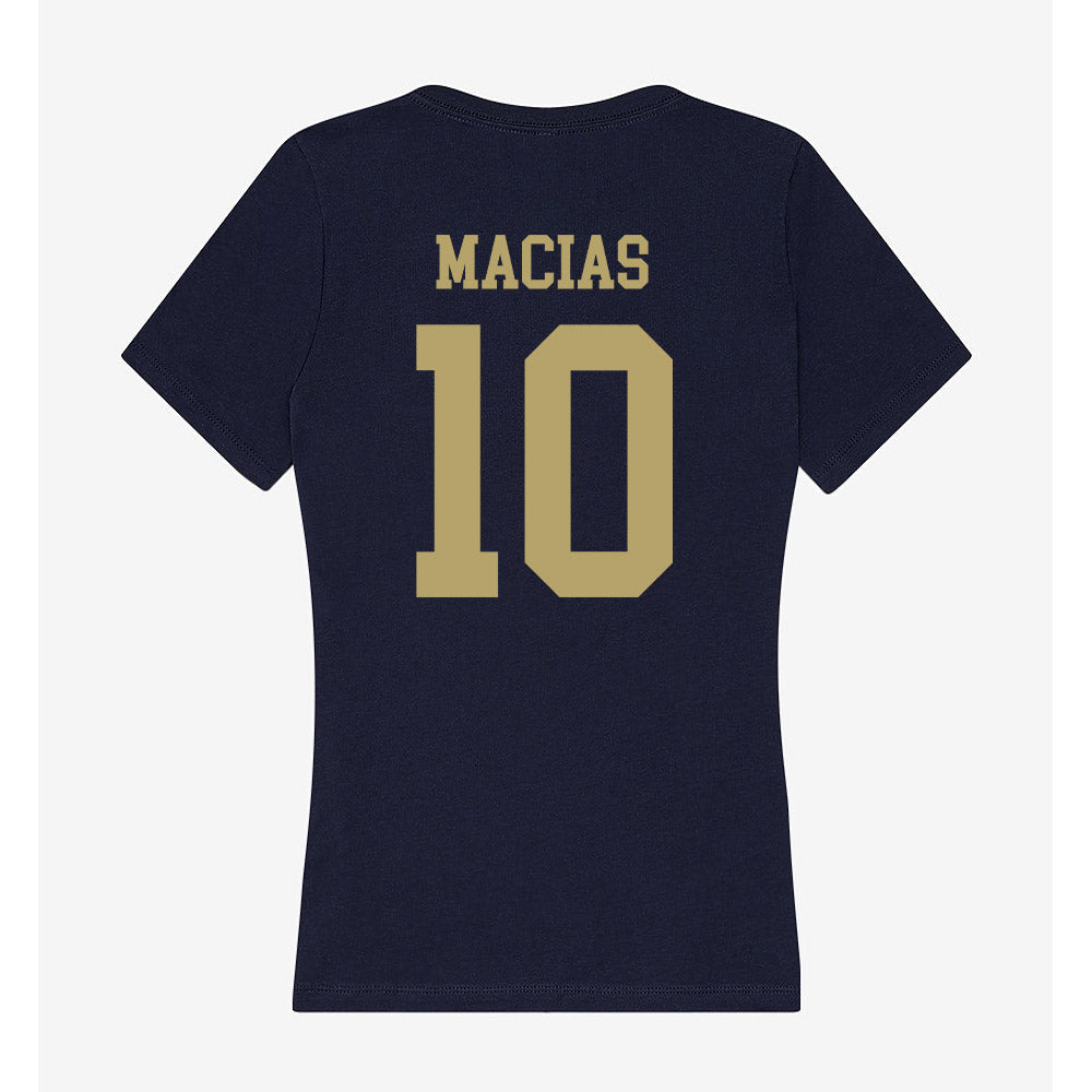 UC Davis - NCAA Softball : Kayla Macias - Women's V-Neck T-Shirt-1