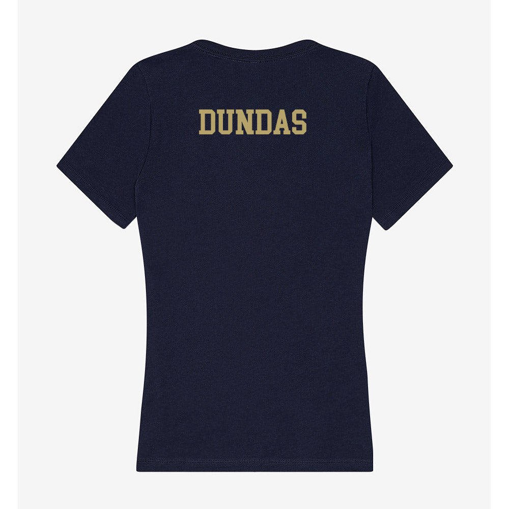UC Davis - NCAA Equestrian : Katya Dundas - Women's V-Neck T-Shirt-1