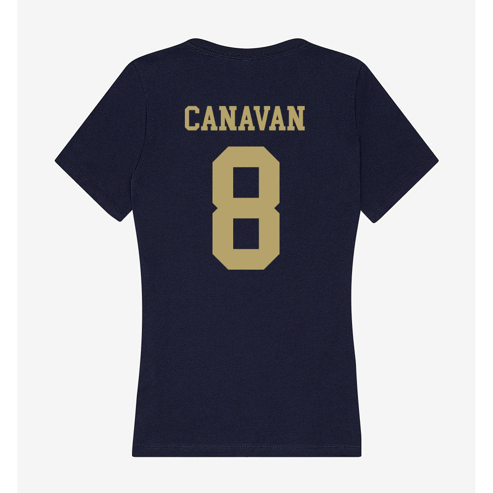 UC Davis - NCAA Women's Soccer : Sarah Canavan - Women's V-Neck T-Shirt-1