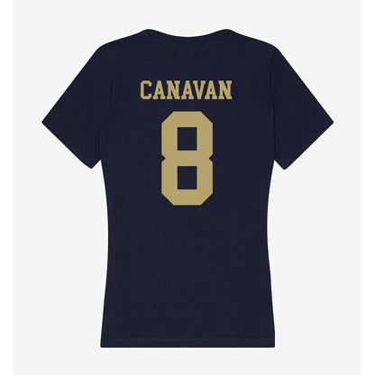 UC Davis - NCAA Women's Soccer : Sarah Canavan - Women's V-Neck T-Shirt-1