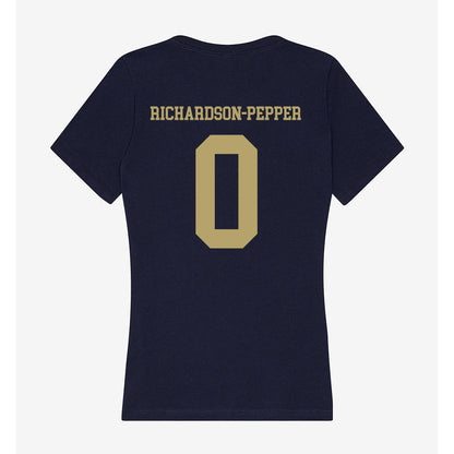 UC Davis - NCAA Women's Lacrosse : Ally Richardson-Pepper - Women's V-Neck T-Shirt-1