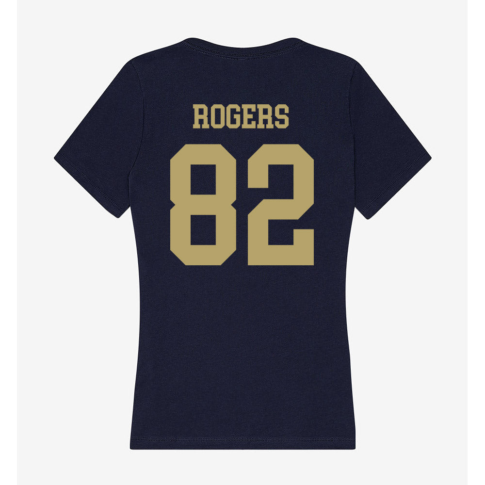 UC Davis - NCAA Football : Jordan Rogers - Women's V-Neck T-Shirt-1