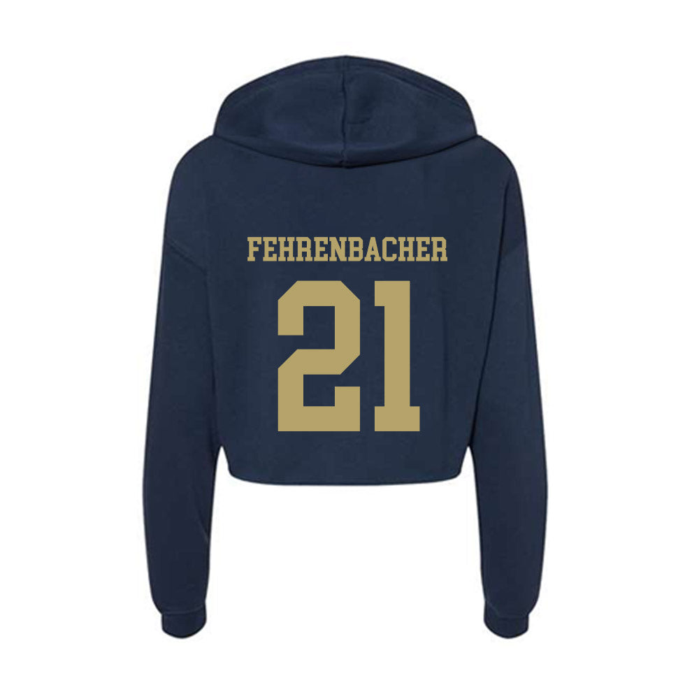 UC Davis - NCAA Women's Soccer : Kiley Fehrenbacher - Women's Crop Fleece Hoodie-1