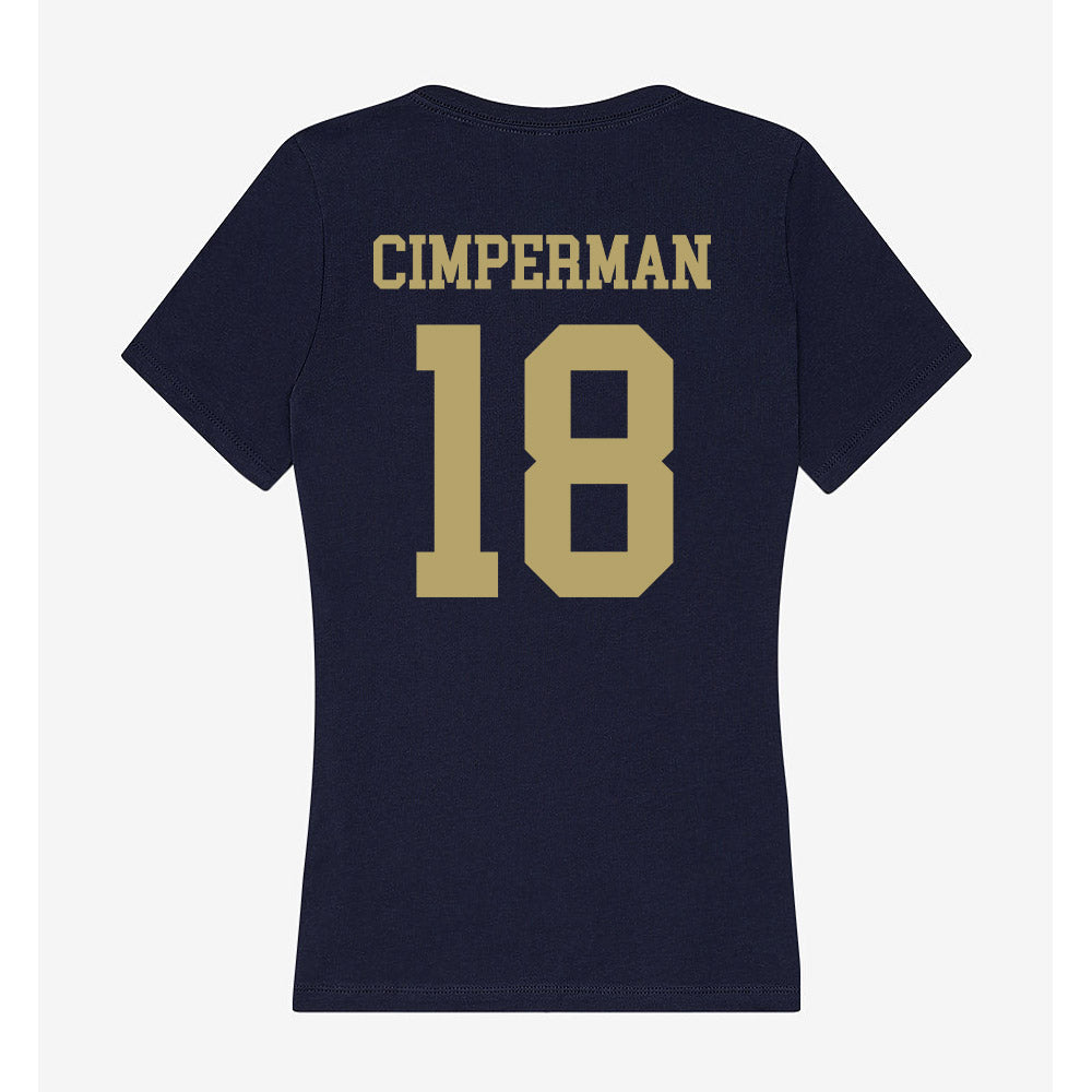 UC Davis - NCAA Women's Lacrosse : Annie Cimperman - Women's V-Neck T-Shirt-1