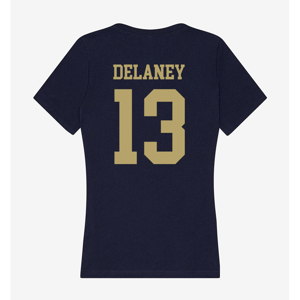 UC Davis - NCAA Baseball : Carter Delaney - Women's V-Neck T-Shirt-1