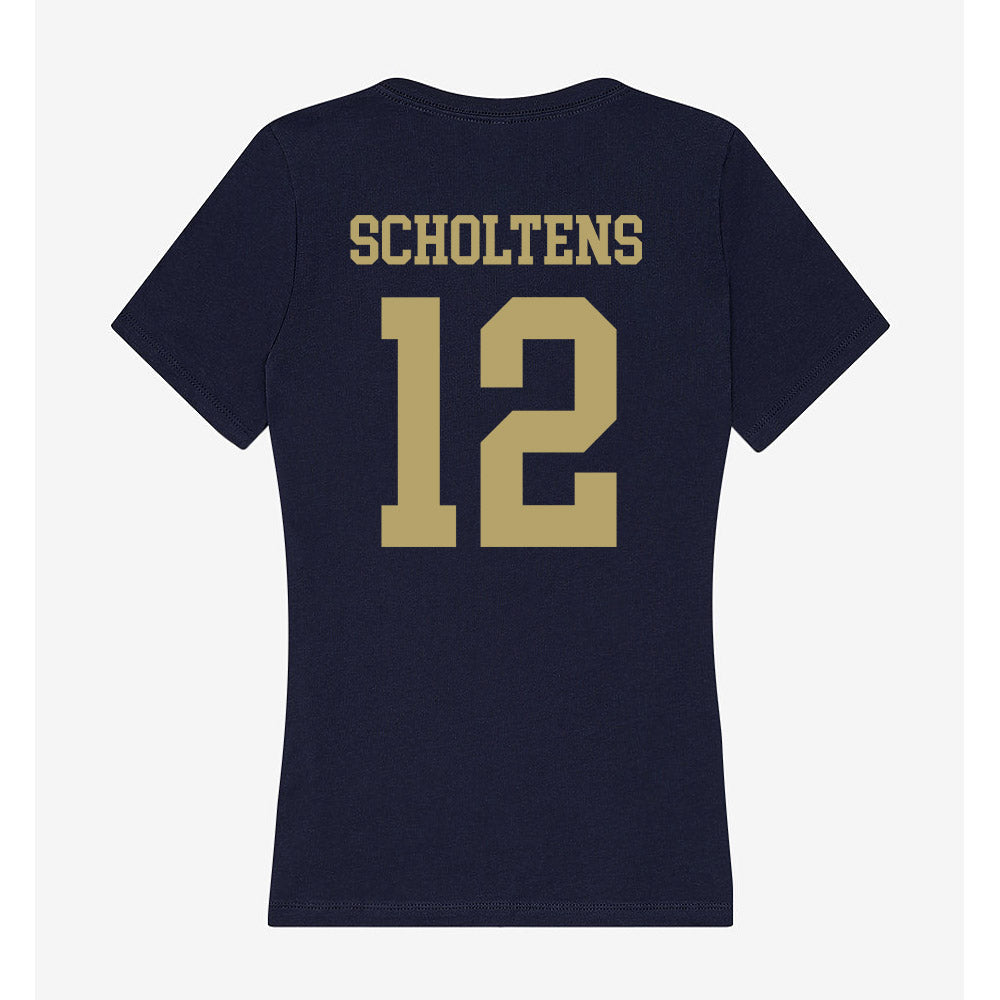 UC Davis - NCAA Softball : Maia Scholtens - Women's V-Neck T-Shirt-1