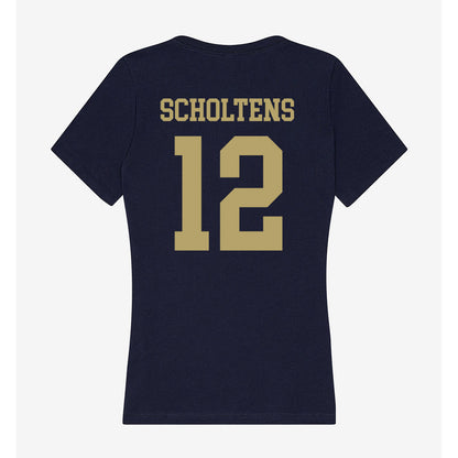 UC Davis - NCAA Softball : Maia Scholtens - Women's V-Neck T-Shirt-1