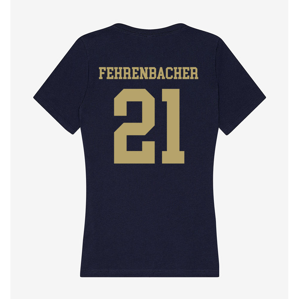 UC Davis - NCAA Women's Soccer : Kiley Fehrenbacher - Women's V-Neck T-Shirt-1