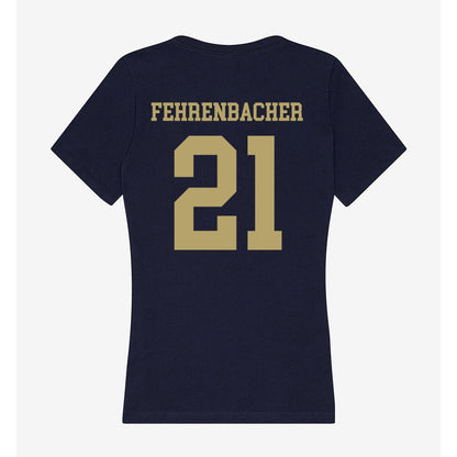 UC Davis - NCAA Women's Soccer : Kiley Fehrenbacher - Women's V-Neck T-Shirt-1