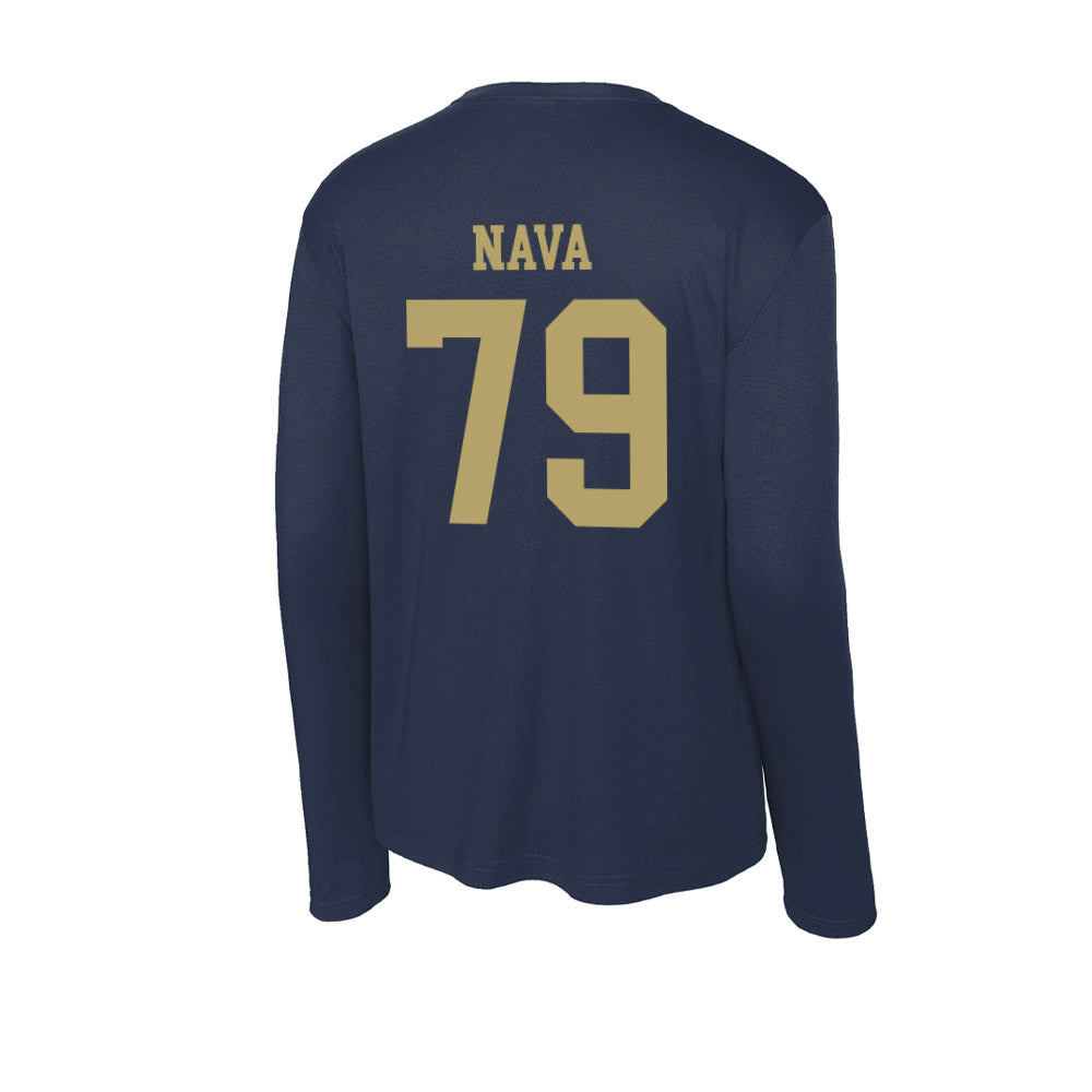 UC Davis - NCAA Football : Ernesto Nava - Activewear Long Sleeve T-Shirt-1