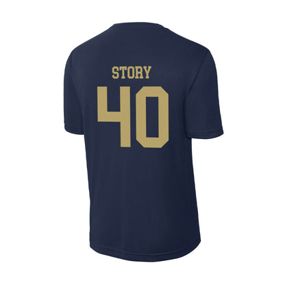 UC Davis - NCAA Baseball : Zach Story - Activewear T-Shirt-1
