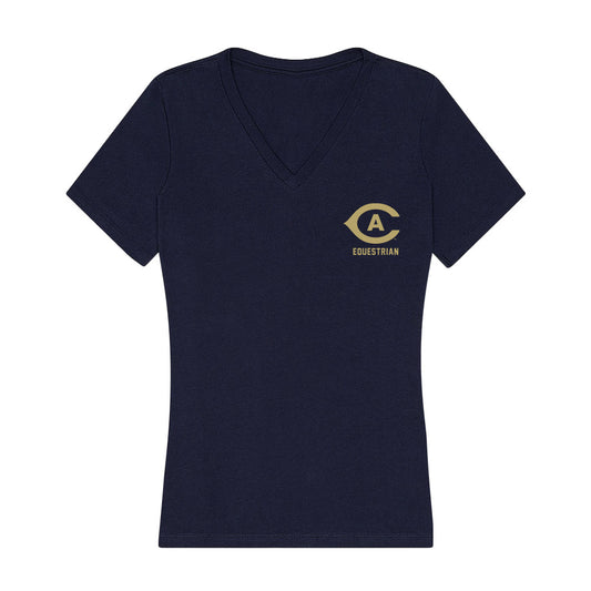 UC Davis - NCAA Equestrian : Hannah Janicki - Women's V-Neck T-Shirt-0