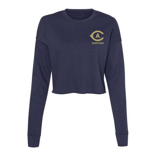 UC Davis - NCAA Equestrian : Avery Adamson - Women's Cropped Crew Fleece-0