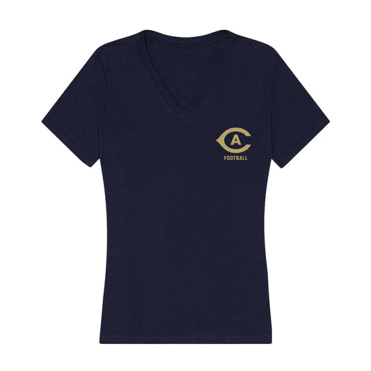 UC Davis - NCAA Football : Devin Huegel - Women's V-Neck T-Shirt-0
