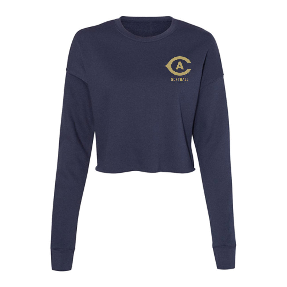 UC Davis - NCAA Softball : Annika Norquist - Women's Cropped Crew Fleece-0