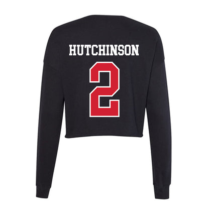 Western Kentucky - NCAA Football : K.D. Hutchinson - Women's Cropped Crew Fleece-1