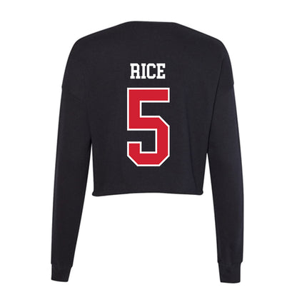 Western Kentucky - NCAA Women's Soccer : Ansley Rice - Women's Cropped Crew Fleece-1
