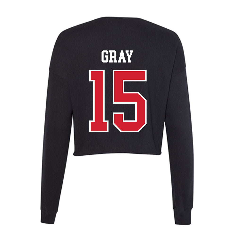 Western Kentucky - NCAA Football : Jayden Gray - Women's Cropped Crew Fleece-1