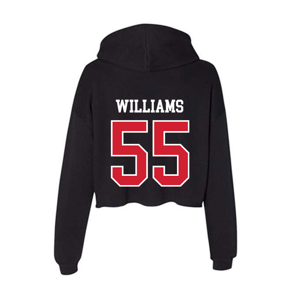 Western Kentucky - NCAA Football : Elijah Williams - Women's Crop Fleece Hoodie-1