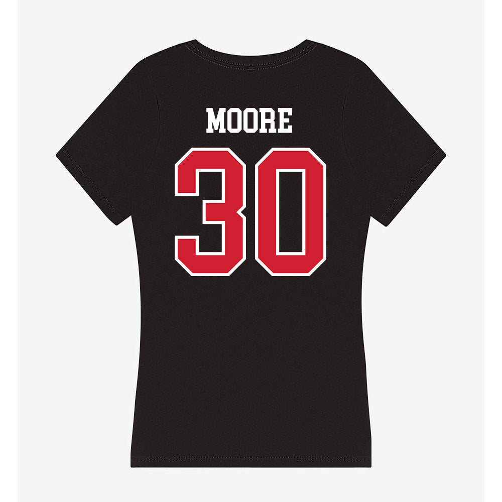 Western Kentucky - NCAA Men's Basketball : Teagan Moore - Women's V-Neck T-Shirt-1