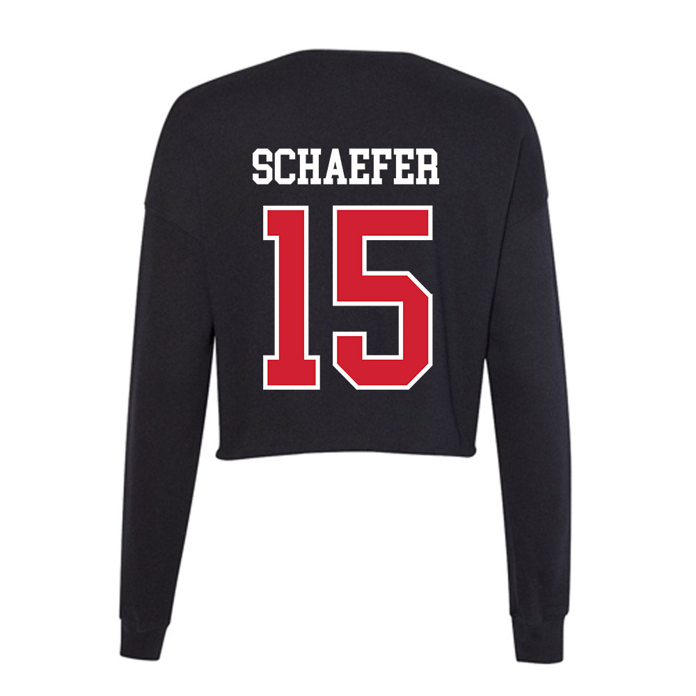 Western Kentucky - NCAA Women's Volleyball : Abby Schaefer - Women's Cropped Crew Fleece-1