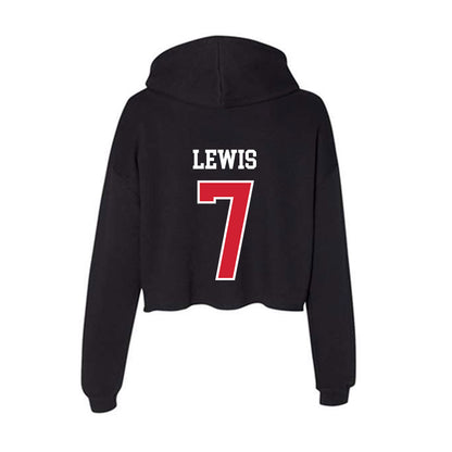Western Kentucky - NCAA Football : Jaylen Lewis - Women's Crop Fleece Hoodie-1
