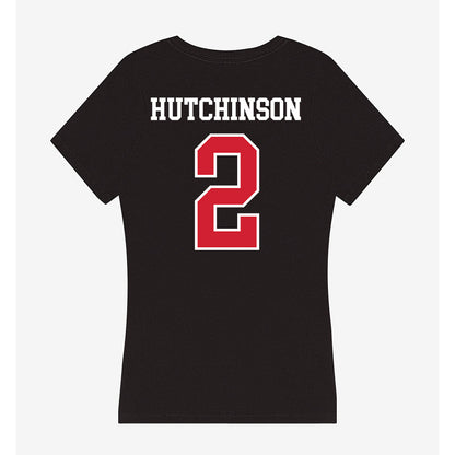 Western Kentucky - NCAA Football : K.D. Hutchinson - Women's V-Neck T-Shirt-1