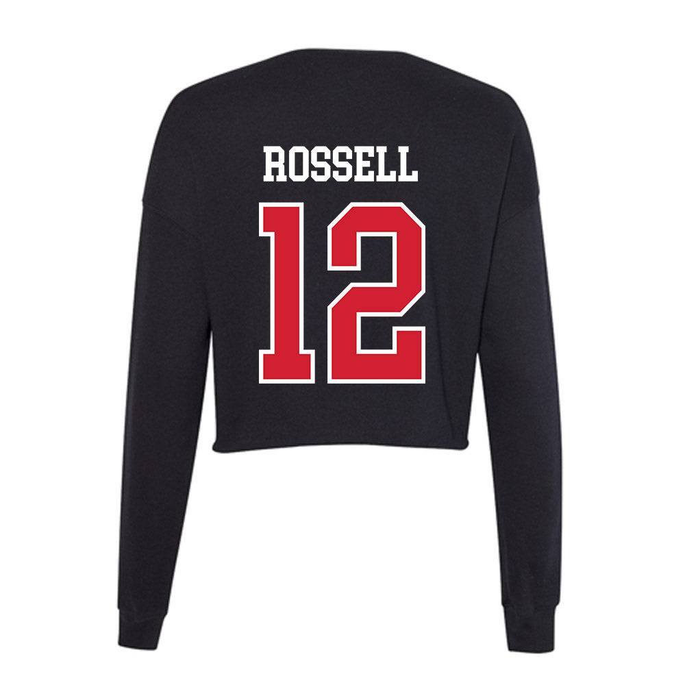 Western Kentucky - NCAA Baseball : Elliott Rossell - Women's Cropped Crew Fleece-1