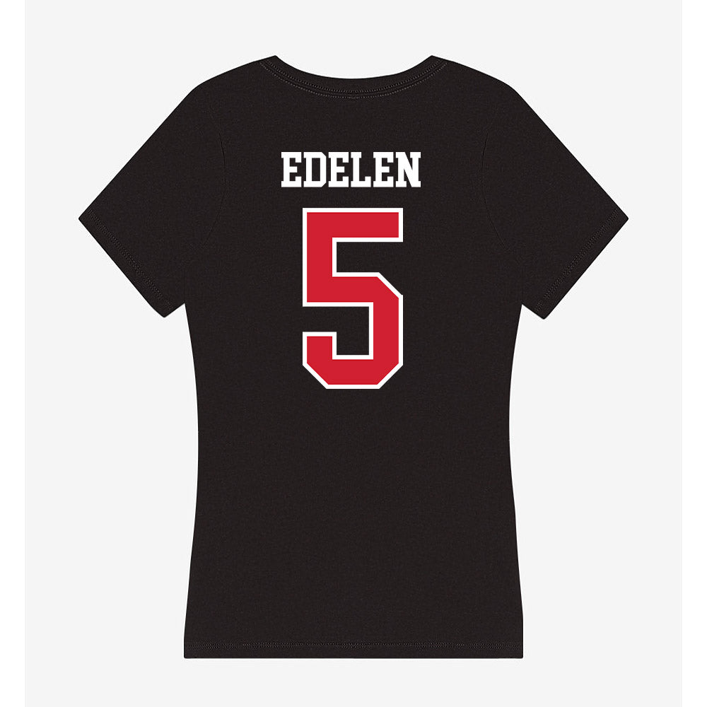 Western Kentucky - NCAA Men's Basketball : Jack Edelen - Women's V-Neck T-Shirt-1