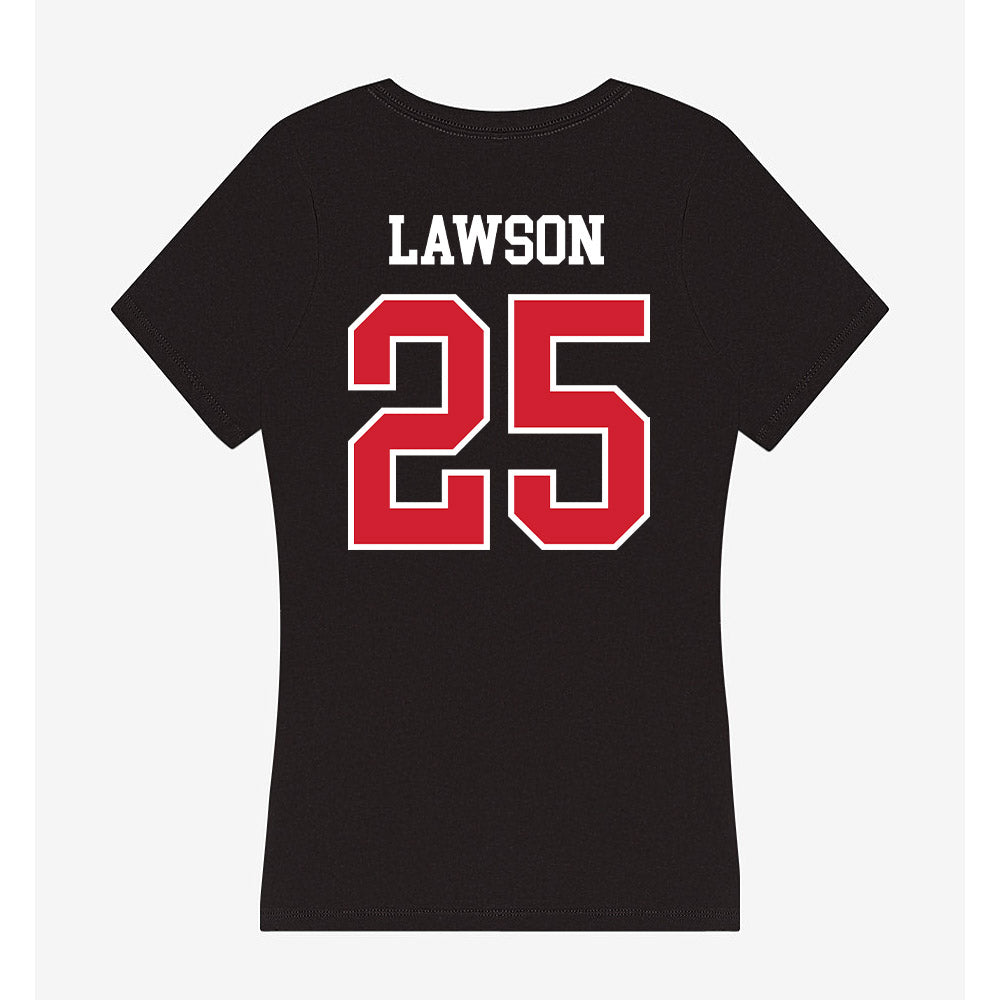 Western Kentucky - NCAA Baseball : Nathan Lawson - Women's V-Neck T-Shirt-1
