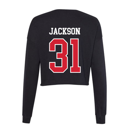 Western Kentucky - NCAA Football : Jalen Jackson - Women's Cropped Crew Fleece-1
