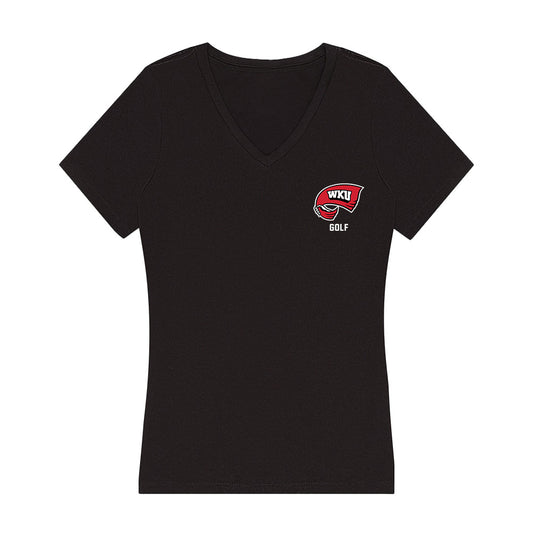 Western Kentucky - NCAA Men's Golf : Joseph Agee - Women's V-Neck T-Shirt-0