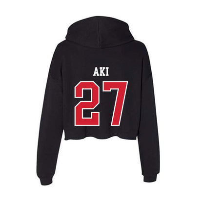 UNLV - NCAA Softball : Charelle Aki - Women's Crop Fleece Hoodie-1