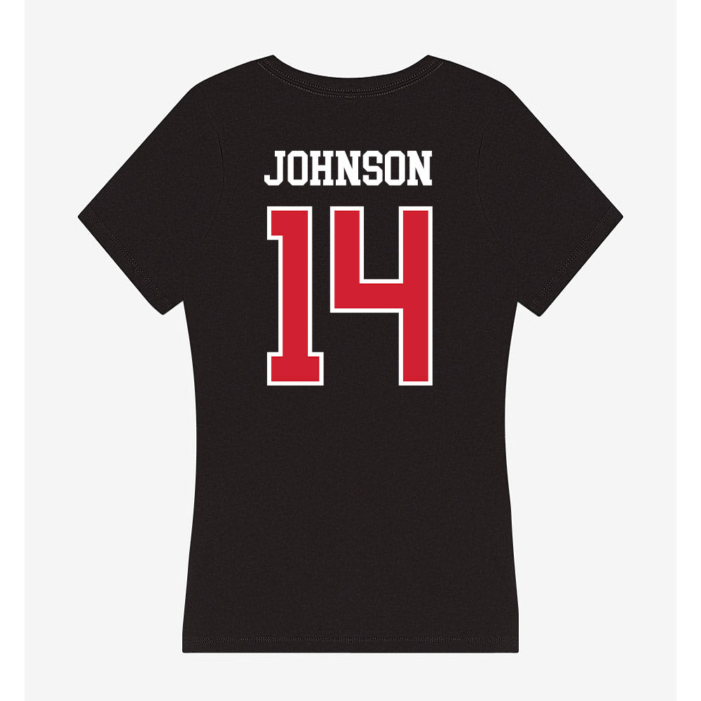 UNLV - NCAA Softball : Camryn Johnson - Women's V-Neck T-Shirt-1