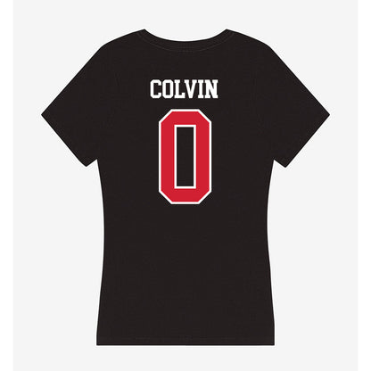 UNLV - NCAA Women's Basketball : Teagan Colvin - Women's V-Neck T-Shirt-1