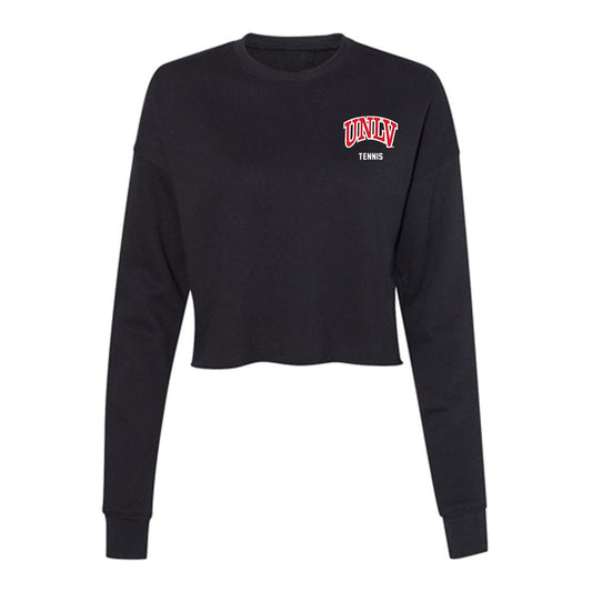 UNLV - NCAA Men's Tennis : Ilia Snitari - Women's Cropped Crew Fleece-0
