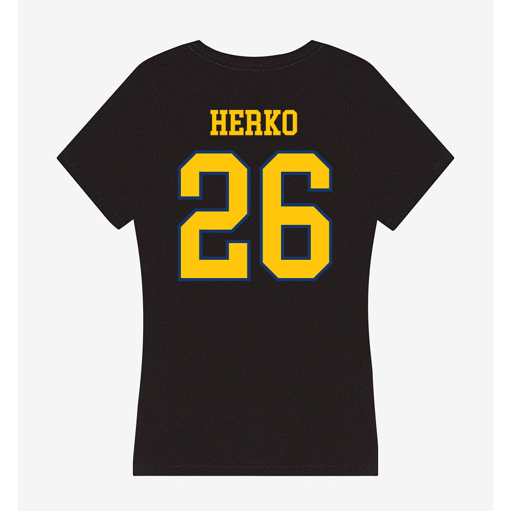 Drexel - NCAA Women's Soccer : Emma Herko - Women's V-Neck T-Shirt-1