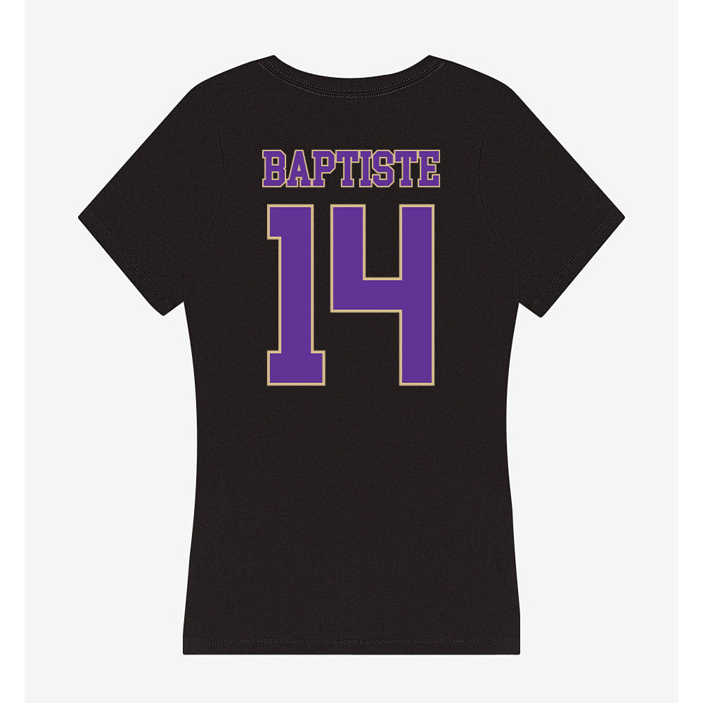 Western Carolina - NCAA Football : vanier Baptiste - Women's V-Neck T-Shirt-1