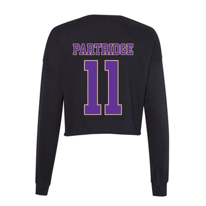 Western Carolina - NCAA Football : Kenyon Partridge - Women's Cropped Crew Fleece-1