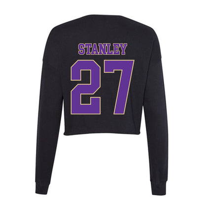 Western Carolina - NCAA Baseball : Wyatt Stanley - Women's Cropped Crew Fleece-1