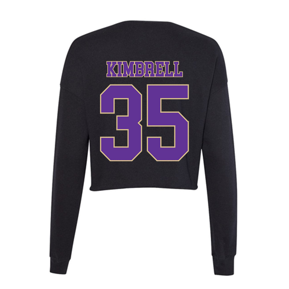 Western Carolina - NCAA Baseball : Bryant Kimbrell - Women's Cropped Crew Fleece-1