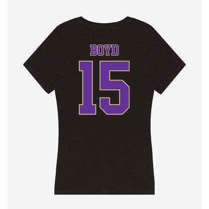Western Carolina - NCAA Football : Jai Boyd - Women's V-Neck T-Shirt-1