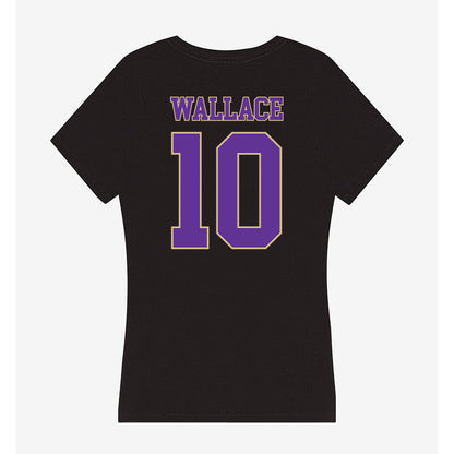 Western Carolina - NCAA Football : Justin Wallace - Women's V-Neck T-Shirt-1