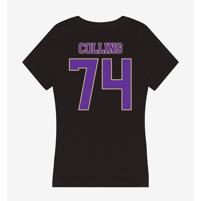 Western Carolina - NCAA Football : Elijah Collins - Women's V-Neck T-Shirt-1