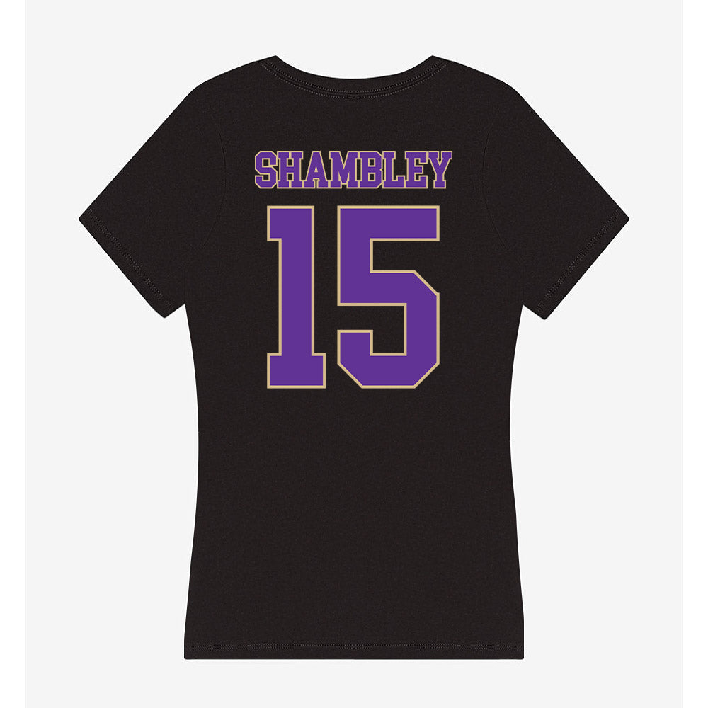Western Carolina - NCAA Softball : Kimber Shambley - Women's V-Neck T-Shirt-1