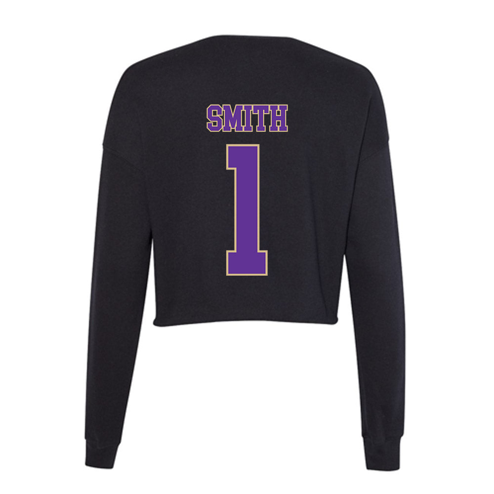 Western Carolina - NCAA Baseball : Elijah Smith - Women's Cropped Crew Fleece-1