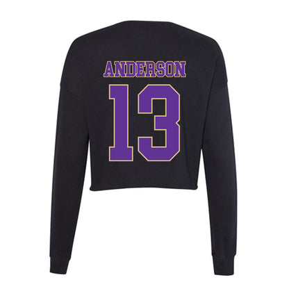 Western Carolina - NCAA Football : Armond Anderson - Women's Cropped Crew Fleece-1