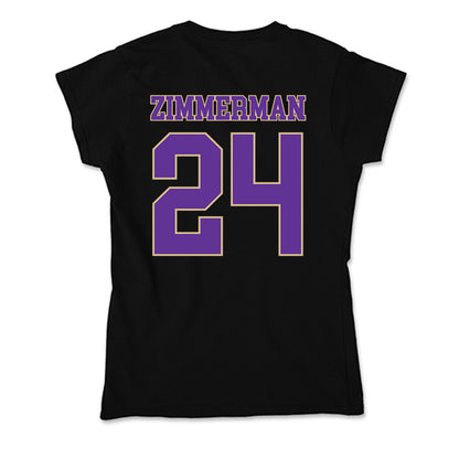 Western Carolina - NCAA Women's Basketball : Justice Zimmerman - Soft Style Women’s T-Shirt-1