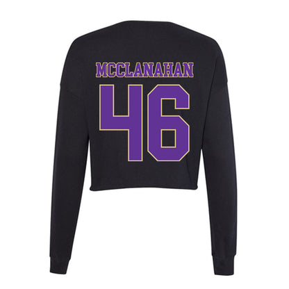 Western Carolina - NCAA Football : Nolan McClanahan - Women's Cropped Crew Fleece-1